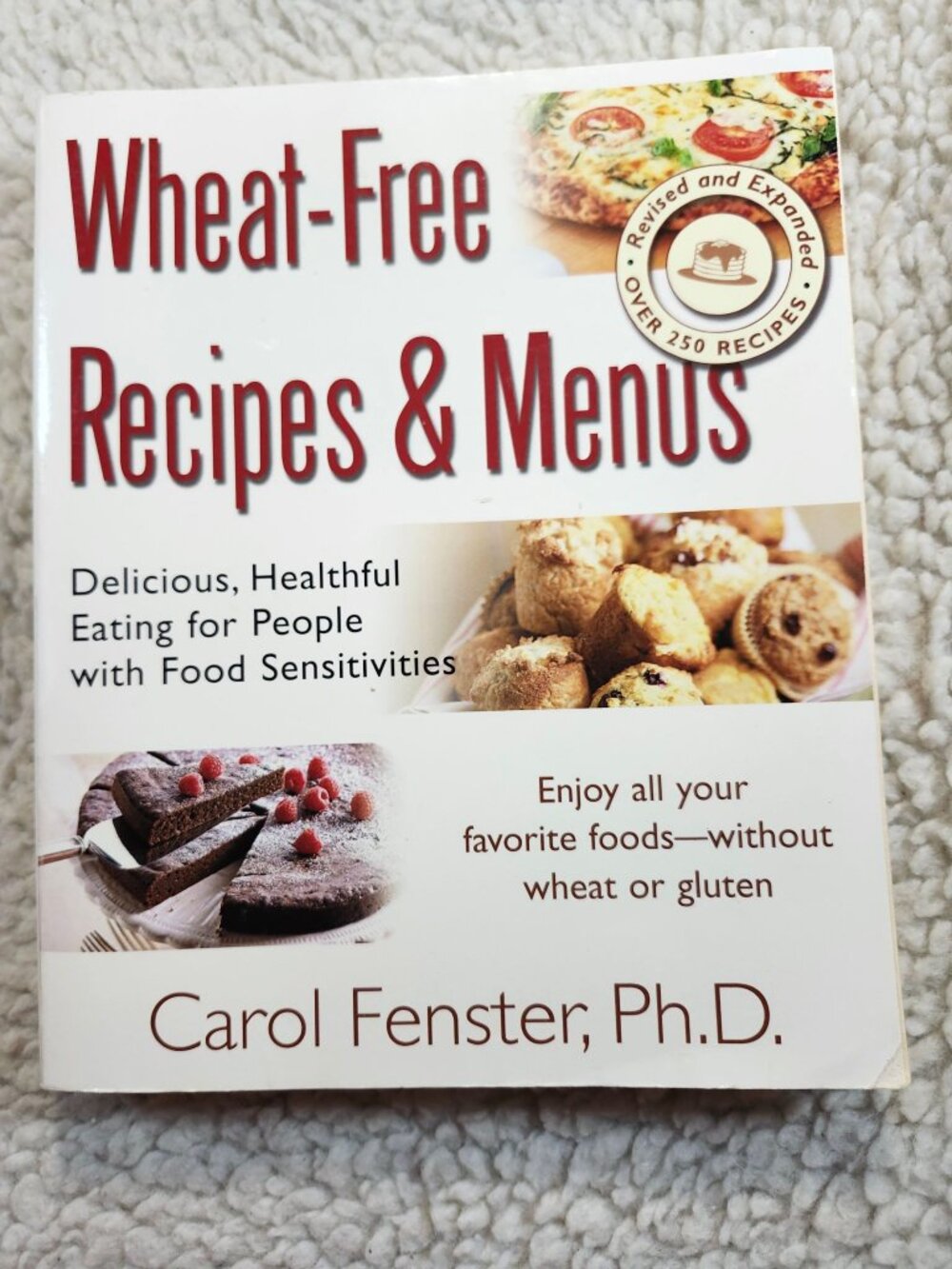 Wheat-Free Recipes & Menus Carol Fenster PhD Paperback Cookbook Gluten-Free
